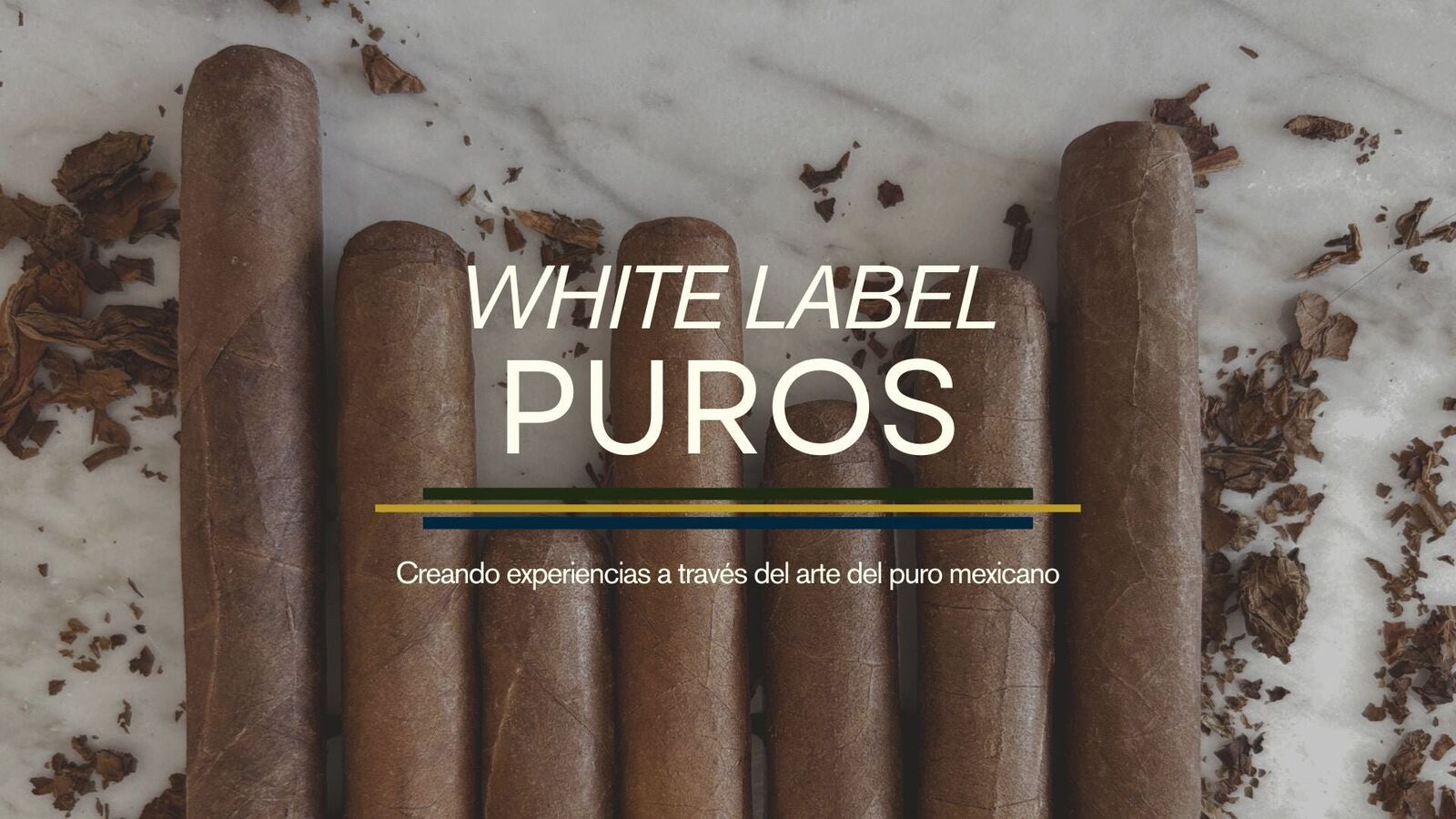 Puros White Label Puros sobre mármol