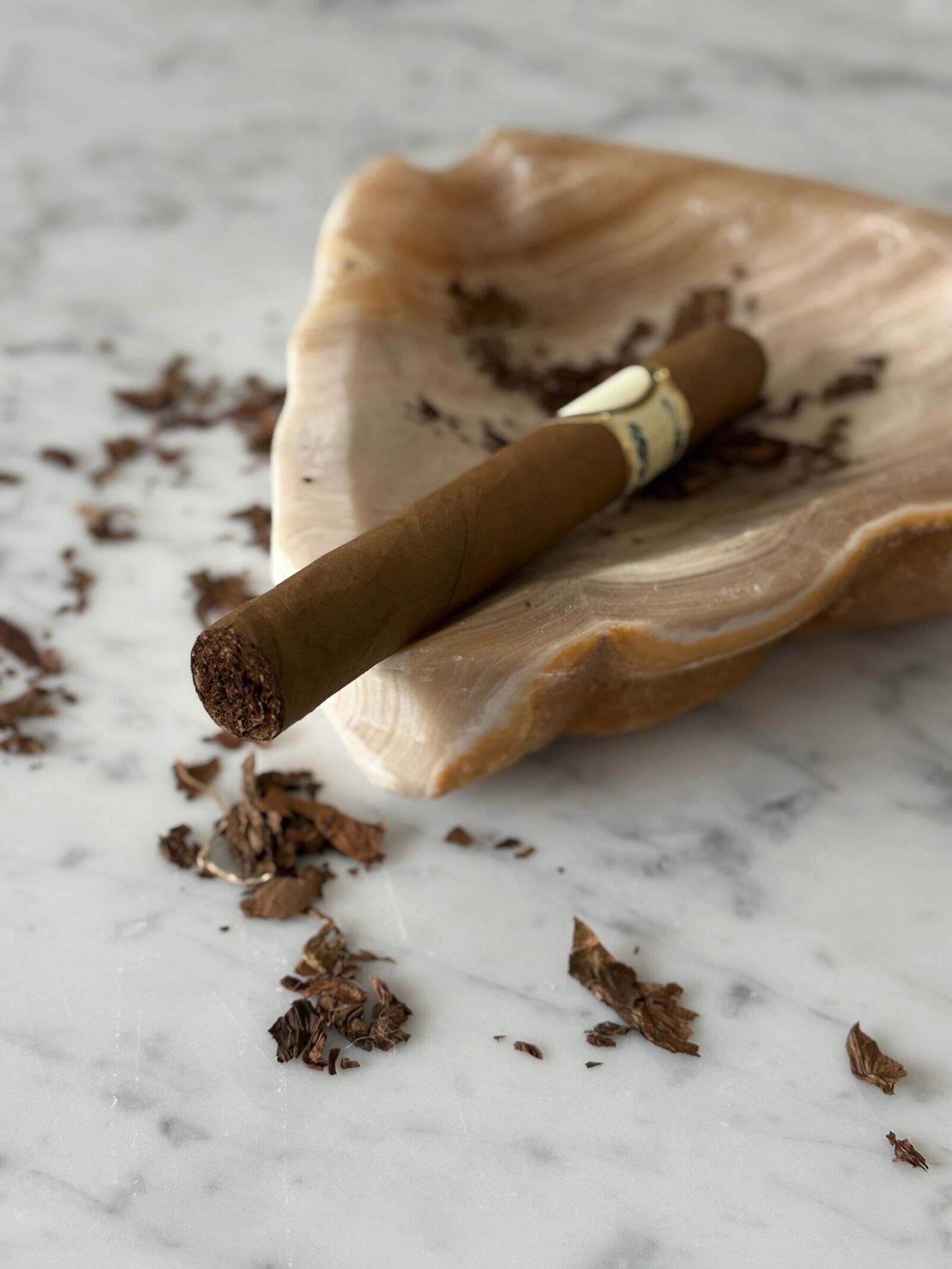 Puro TaVeren sobre hoja de tabaco